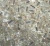 50g 5x4x2mm Crystal Silver Lined Tile Beads
